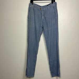 Seventy Sergio Tegon Blue Tapered Leg Casual Pants Size 48 M